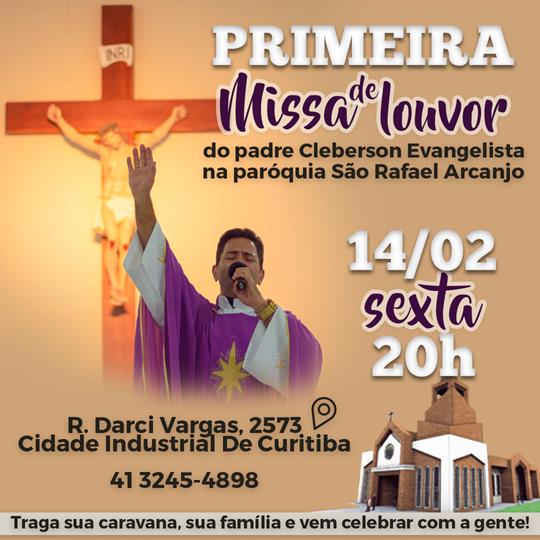 Primeira missa de louvor na paróquia São Rafael Arcanjo