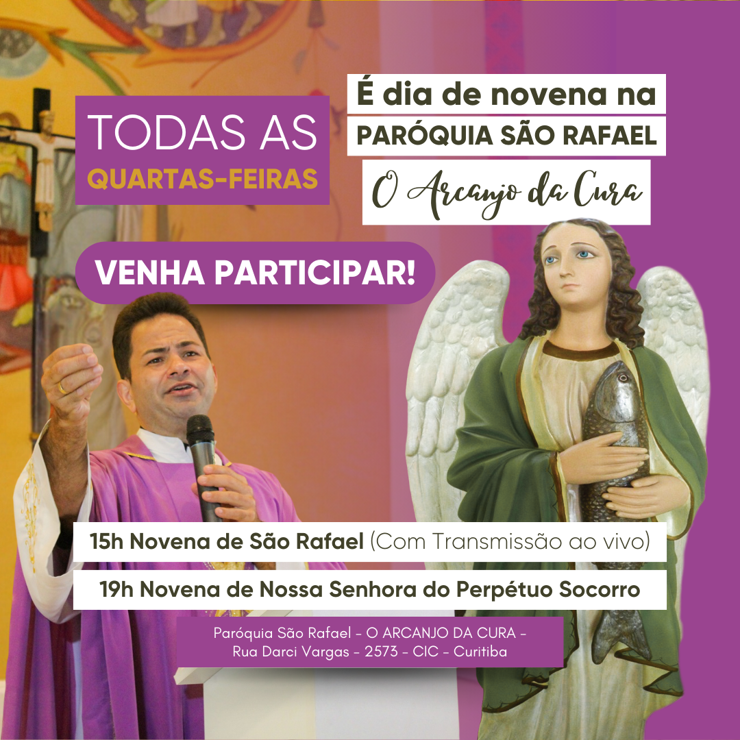 Novena de São Rafael Arcanjo - Todas as Quartas-feiras