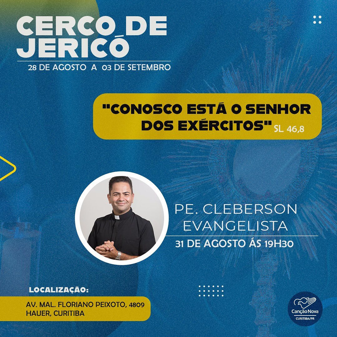 Padre Evangelista hoje na Canção Nova de Curitiba!