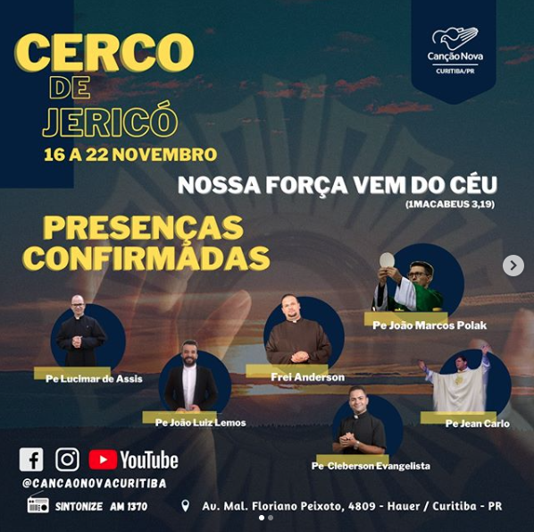Padre Cleberson no Cerco de Jericó Canção Nova de Curitiba