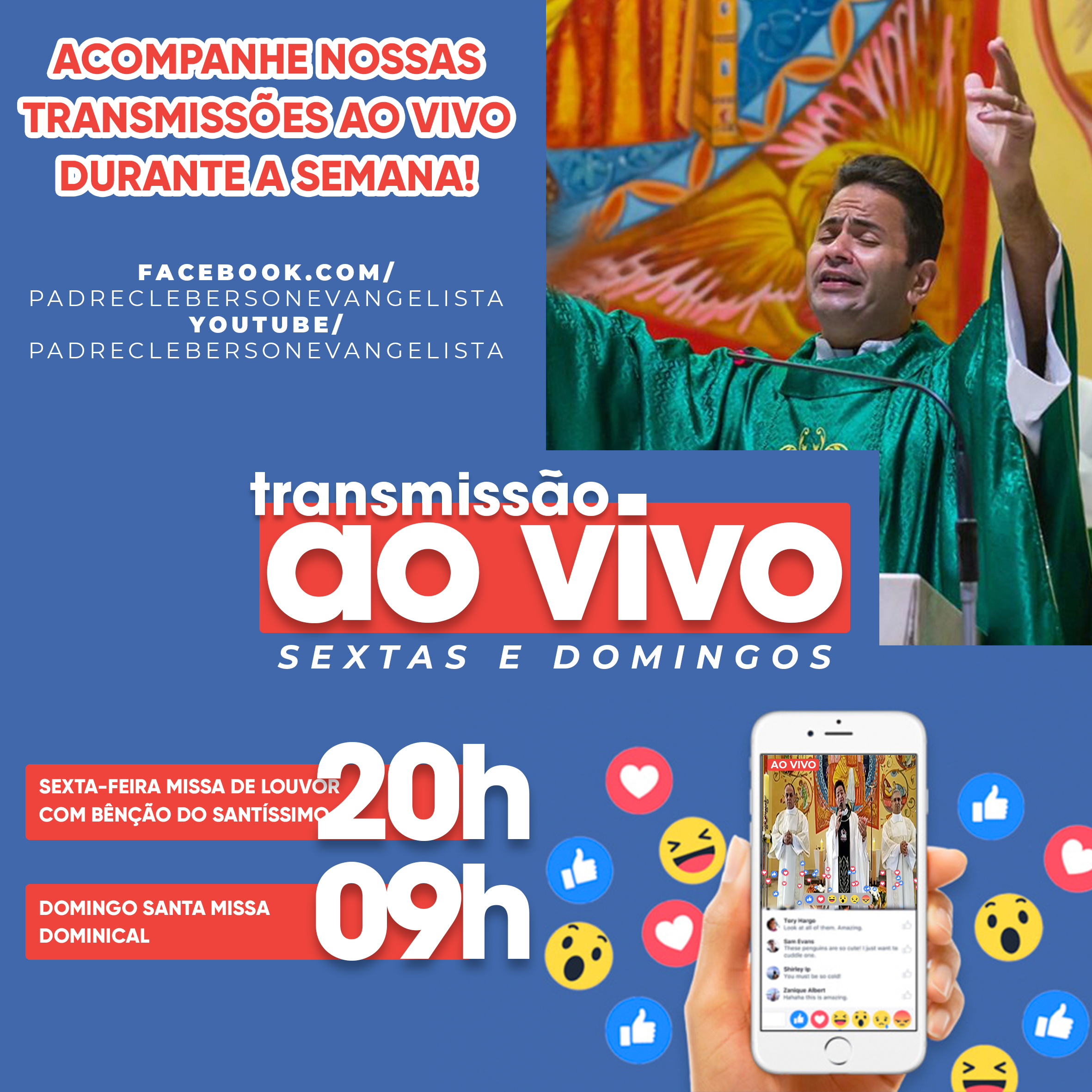 Transmissões das Missas na paróquia São Rafael Arcanjo