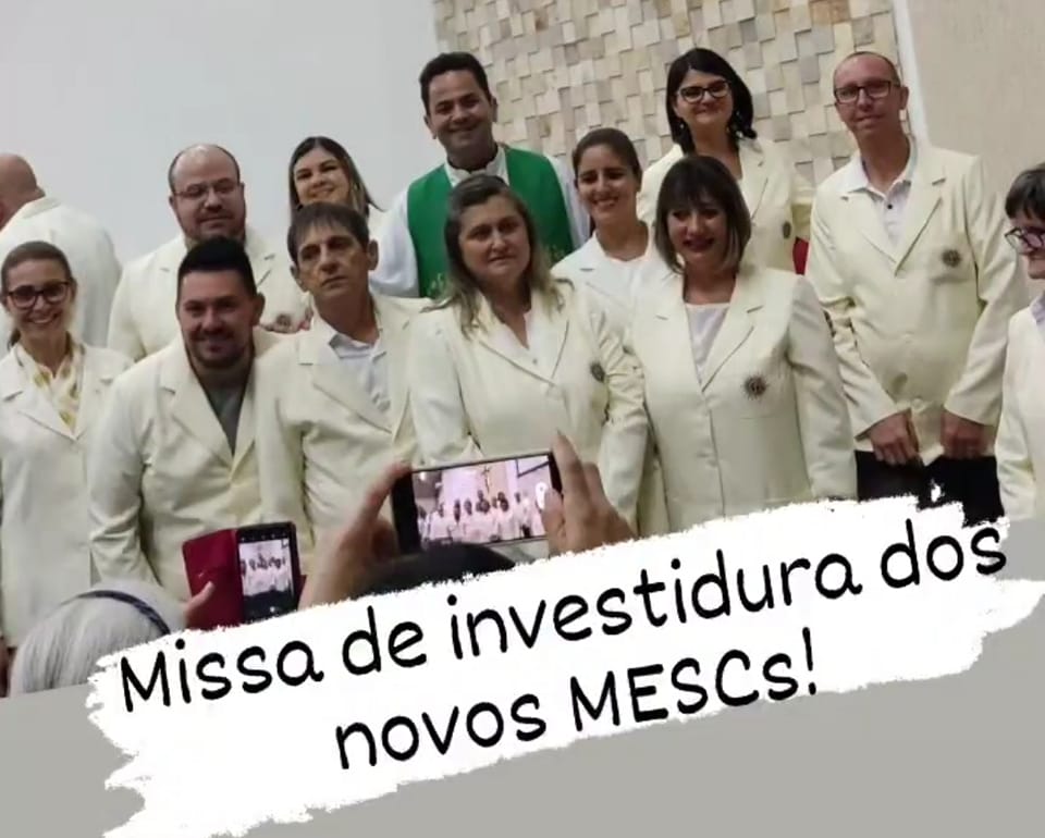 Missa de investiduras dos MESCs da paróquia São Rafael
