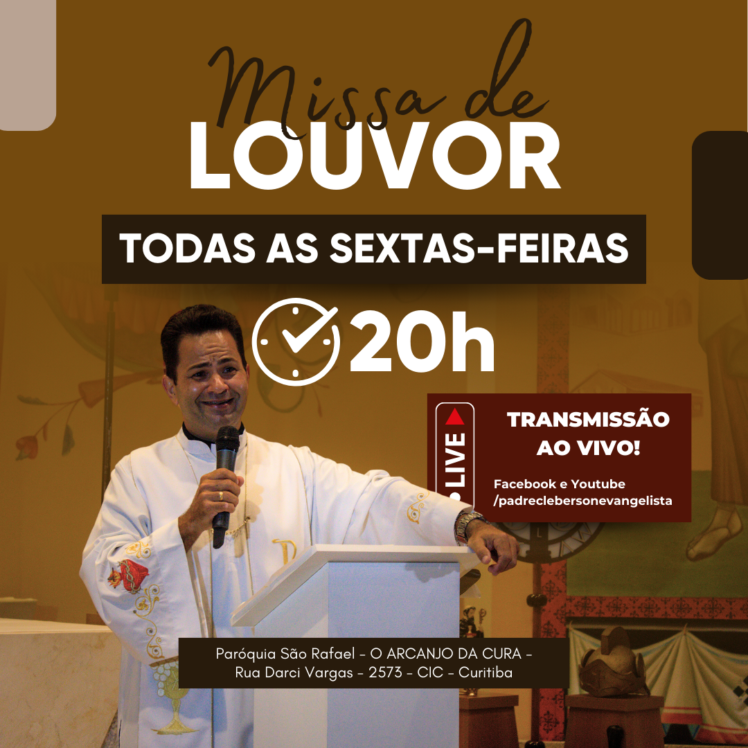 Missa de Louvor nesta Sexta-feira!