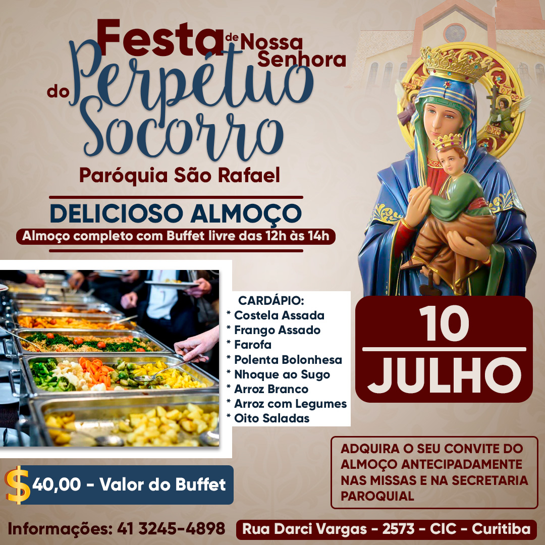 Grande Festa na paróquia São Rafael!
